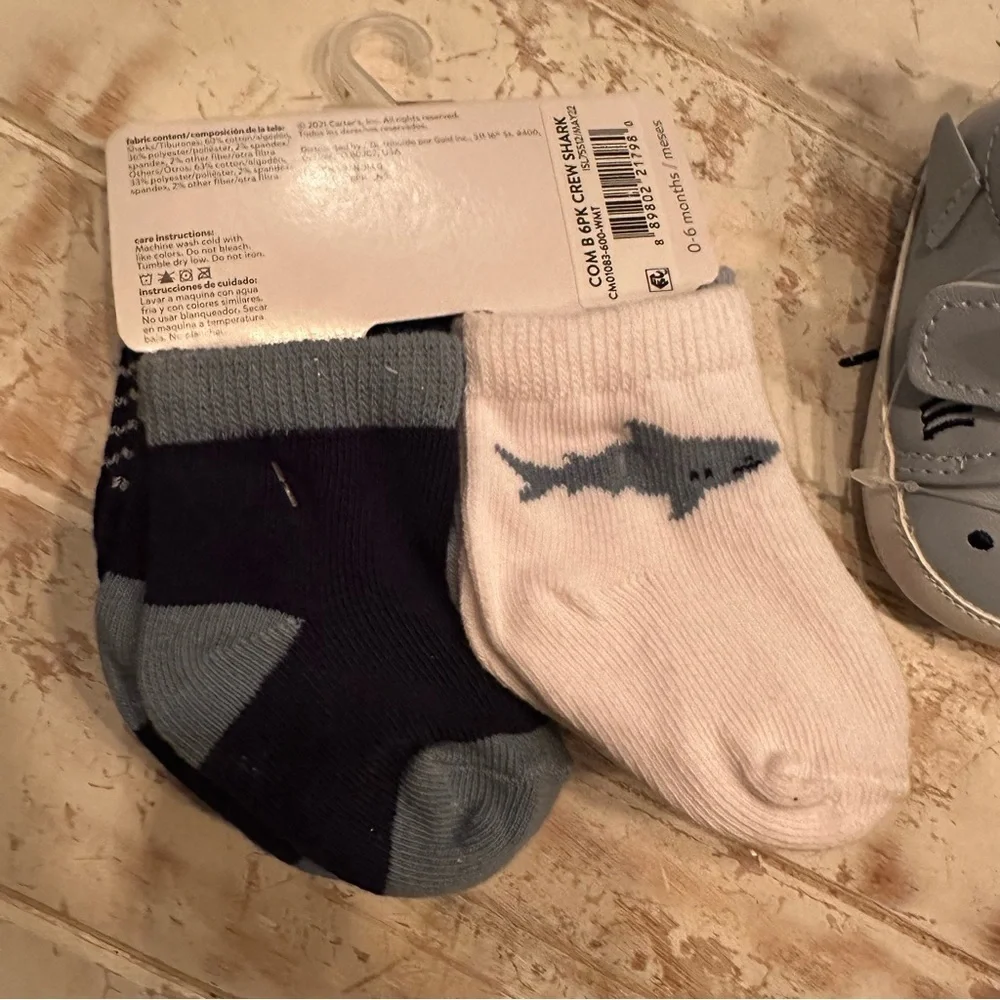 New Child of Mine Shark Shoes & Socks Set